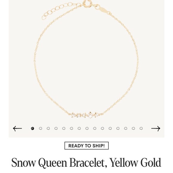 Catbird “Snow Queen” Yellow 14K Diamond Bracelet - Picture 5 of 9